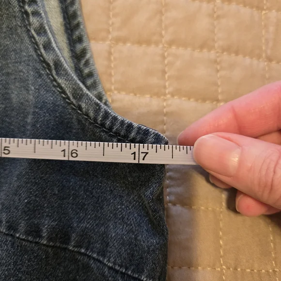 Kooples Sleeveless Denim Button-Up Shirt - Picture 3 of 7